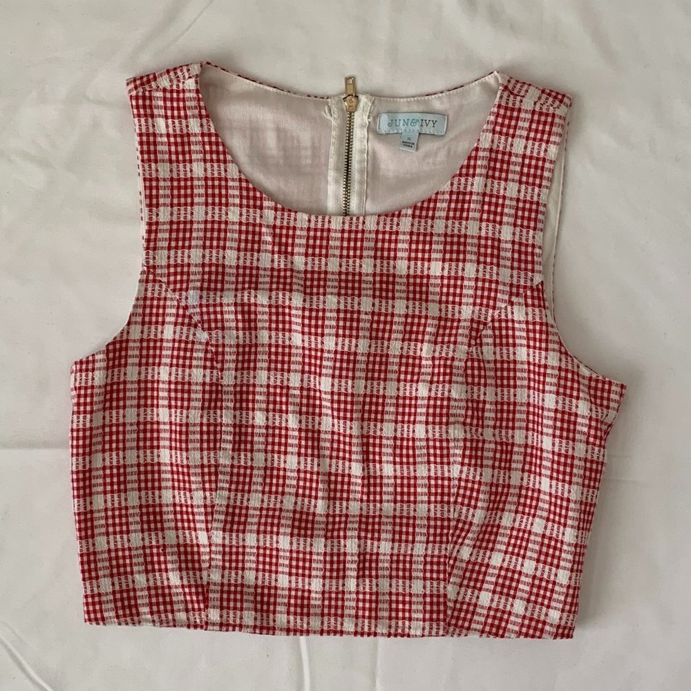 Plaid Striped Top